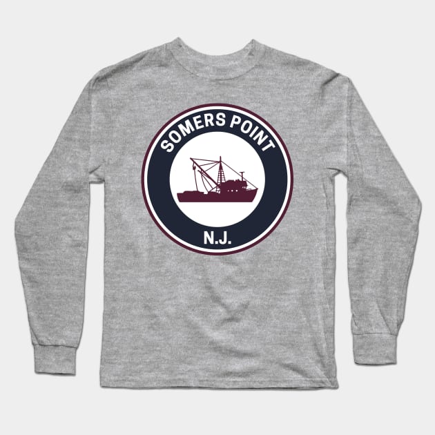 Vintage Somers Point New Jersey Long Sleeve T-Shirt by fearcity